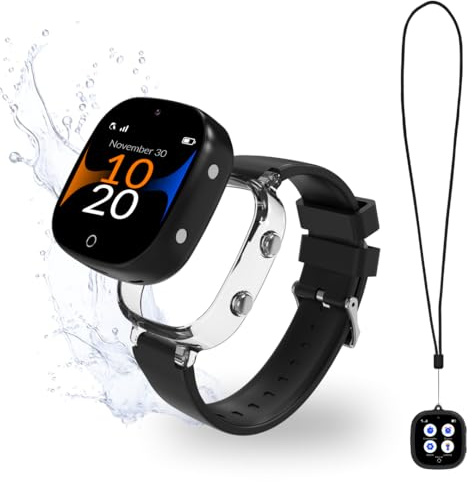 Robin K2 – Reloj Teléfono 4G GPS para Niños | Sin Juegos, Ni Redes Sociales, Ni Distracciones – Llamadas Seguras, Chat, SOS, Modo Clase, Linterna, Podómetro, App Familiar Robin (Sin SIM, Negro)