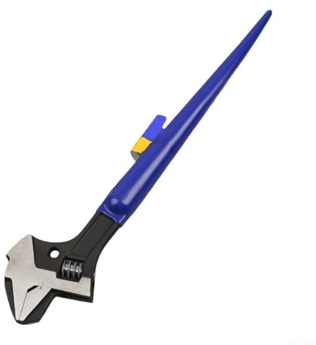 Llave de espiga ajustable resistente 16 herramientas 4 en 1 con cabeza desmontable para varias tareas de reparación, cuenta con funciones de palanca, martillo y alicates de bomba de agua (nuevo)