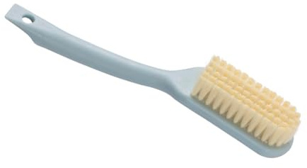Aramox Skoborste med Långa Skaft, Plastsneakerrengöringsborste 22,5 X 3,5 Cm, Mjuka Borst, Krökt Grepp, Hängögla, för Rengöring Av Sneakersstövlar och Daglig Skovård