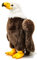 Uni-Toys - Weißkopfseeadler - 32 cm (Höhe) - Plüsch-Adler, Vogel - Plüschtier, Kuscheltier