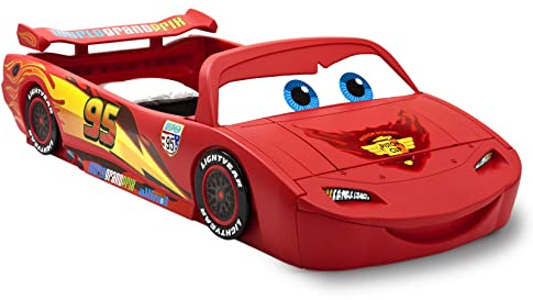 Delta Children Disney/Pixar Cars Lightning McQueen Toddler-To-Twin Bed with Toy Box by Delta Children