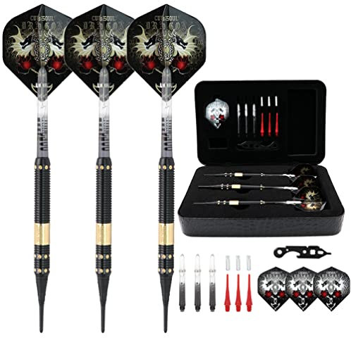 CUESOUL Dragon Deluxe Soft Dartpfeile Set with Luxury Case, 16 gram (B1105)