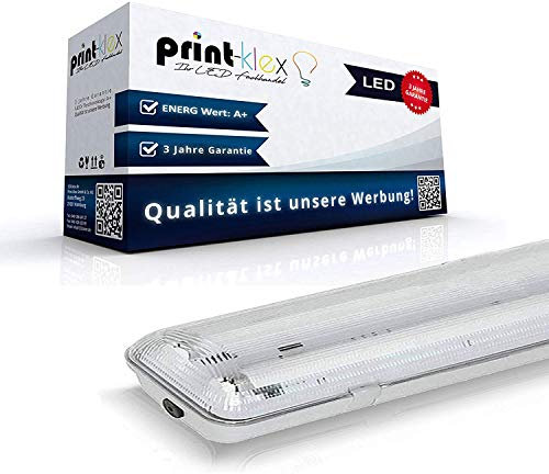 Doppelhalter für LED Röhren 120cm T8 G13 Röhrenhalter Fassung Halter ohne LED Feuchtraumleuchte Arbeitsbeleuchtung mit Schutzabdeckung Feuchtraum LED Feuchtraumleuchte Arbeitsleuchte