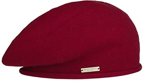 Seeberger Lasuna Kaschmirbaske Baskenmütze Wollbaske Damenbaske Baske (One Size - rot)