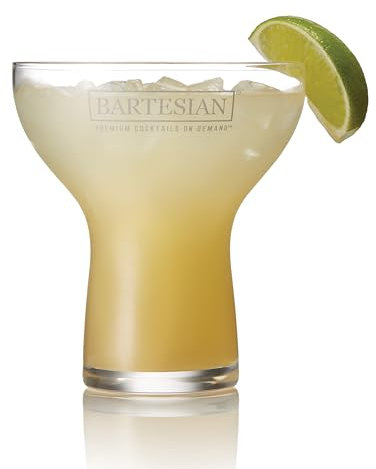 Bartesian Verre Margarita Sans Pied – Verres pour Cocktails & Mocktails, Verres à Bar pour Margaritas, Cosmopolitan, Lemon Drop, Piña Colada ou Cocktails Glacés, 444 ml, Set de 2