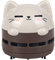 HEITIGN Aspirateur de Bureau pour Chat/Chien, Mini Balayeuse de Poussière de Table Portable sans Fil Rotatif USB en Plastique ABS pour la Maison, Le Bureau, Le Clavier, L'école(Chat)