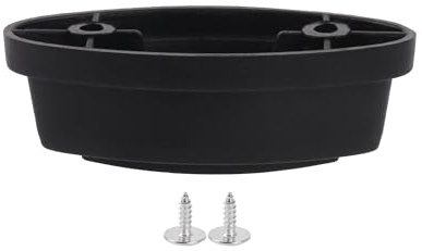 BQLZR Staffa per valigie da viaggio con piedini laterali da 3 cm, spaziatura tra i fori, colore nero, tipo E