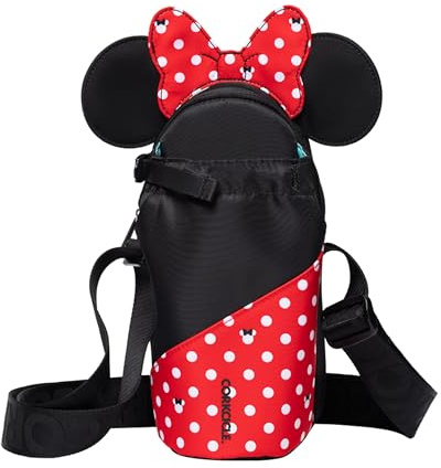 Corkcicle Crossbody Water Bottle Sling Bag - Adjustable Strap - Padded Interior Pocket - Fits 16 oz to 40 oz Tumblers - Summer Drinkware Gift - Minnie Mouse