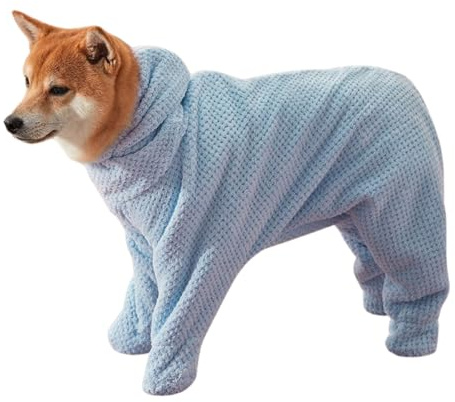 BT Bear Dog Bathrobe Towel, Full Body Dry Fast Dog Bag,Fast Drying Super Absorbent Pet Dog Cat Bath Robe Towel,S