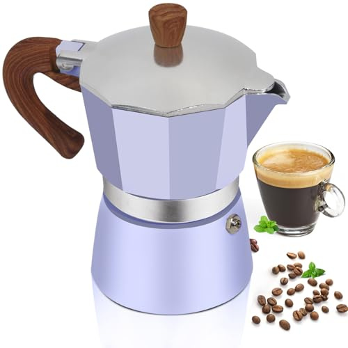 Mogrecha Aluminum 3 Cup 150ml Moka Pot Express Coffee Maker Stovetop