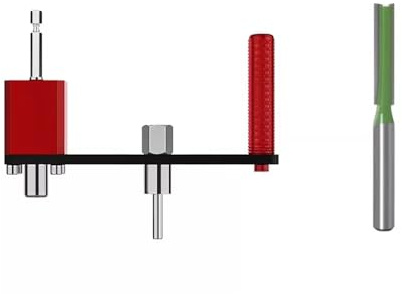 LeTkingok Fresa per Fori Regolabile, Fresa Circolare Multifunzione da 55-150 mm per Controsoffitti Integrati, Pannelli a Nido d'Ape, Faretti e Fori Rotondi per Lavorazione del Legno