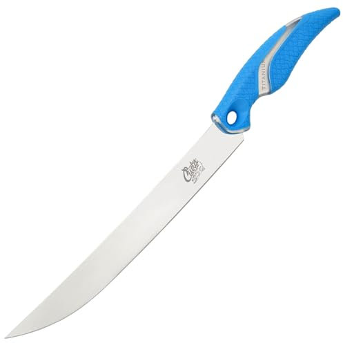 Cuda Filetiermesser, semi-flexible breite Klinge, 26 cm, 18120, Blau