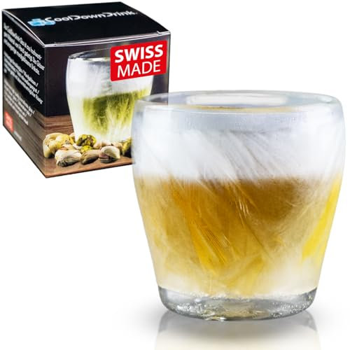Cooldown Drink de Cristal 80 ML – para Montaje en stkühl de Cristal para Shots, Grappa, Whiskey etc.