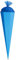 Schultüte - Rohling - hellblau Größenwahl 35 cm bis 100 cm mit Holzspitze - Zuckertüte ALLE Größen - Roth - zum Basteln, Bemalen und Bekleben Bastelschu..
