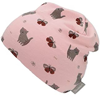 Sterntaler Mädchen Miezi Beanie-Mütze, rosa, 45, 1402260