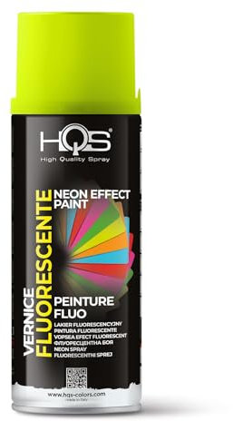 HQS Bomboletta di Vernice Spray 400 ml Fluorescente (Giallo)