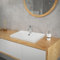 ML-Design Waschbecken aus Keramik Weiß 51x15,5x41,5 cm Eckig Einbauwaschbecken mit Hahnloch und Überlauf, Aufsatzwaschbecken Einbauwaschtisch Waschschale Waschplatz Handwaschbecken, für das Badezimmer