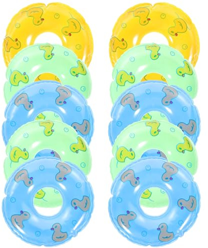 Mini Swim Rings Baby Water Toys Soft Inflatable Bath Tub Floating Rings 8.5 Inch Plaything for Kids Shower Fun