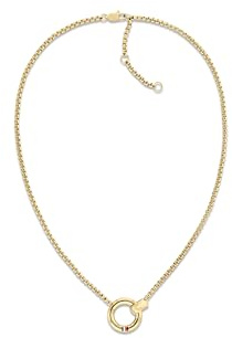 Tommy Hilfiger Jewelry Collar de Cadena para Mujer en Oro Amarillo con un Charm Circular - 2780945, NECKLACE, Gold
