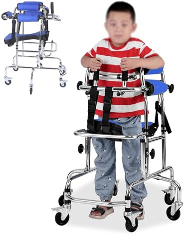Ausilio Per La Deambulazione Degli, Deambulatori Portatili Bambini, per Bambini Paralisi Cerebrale Disabilità Addestramento Riabilitativo Deambulatore in Alluminio Leggero, per Esterno e Interno