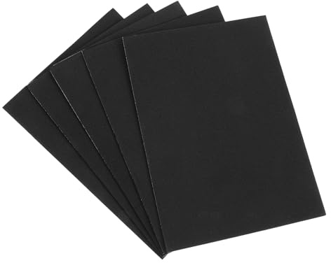 Foam Sheets Self Adhesive 5 Pcs Adhesive Foam Padding Sheets Closed Cell Foam Neoprene Rubber Sheet 12 X 8 X 0.12 Self Stick Insulation Anti Vibration Pads For Furniture Cars Speakers Diy Black