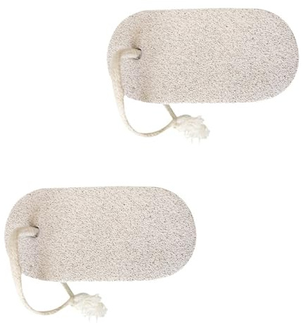 Pumice Stones for Feet - Dual Pack Callus Remover & Exfoliator for Smooth Heels and Dead Skin, Spa-Grade Pedicure Tools