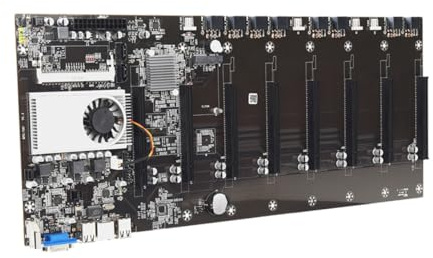 VANZACK Placa Base Máquina Minera CPU Integrada Soporte para GPU Ranuras Interfaz Vga Estable y Duradera para Minería