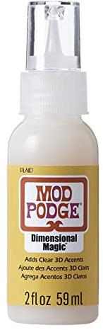 PlaidCrafs Mod Podge Prodotto per aggiungere rilievo alle decorazioni, 59 ml