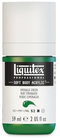 Liquitex Acrylic Paint, Emerald Green, 59 ml (Pack of 1)