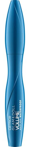 Catrice Glam & Doll Volume Mascara Waterproof, Wimperntusche, schwarz, definierend, verlängernd, volumengebend, langanhaltend, matt, wasserfest, vegan, ohne Parfüm (10ml)