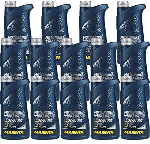 QR-Parts Set 85460879 MN7830-1 14x1 Liter Orignal MANNOL Motoröl Motorrädöl 7830 Motorbike 4-Takt HD API SL Oil
