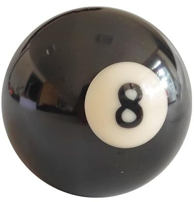 Teekerwan Billard #8 Ball Standard Größe 2-1/4, 16 Billard Bälle, Schwarz, 1 Set, 1 Pack