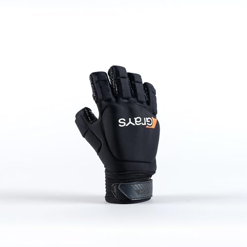 GRAYS Guanto Hockey Touch - Mano Destra - NERO - NUOVO PER 2023 (M)