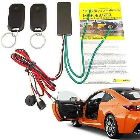 Stronrive Inmovilizador de Coche | Inmovilizador antirrobo de 2,4 GHz para Coche DC12V | Herramienta de Seguridad para automóviles Bloqueo del Motor para SUV, Vehículo Todoterreno, Caravana, Minivan