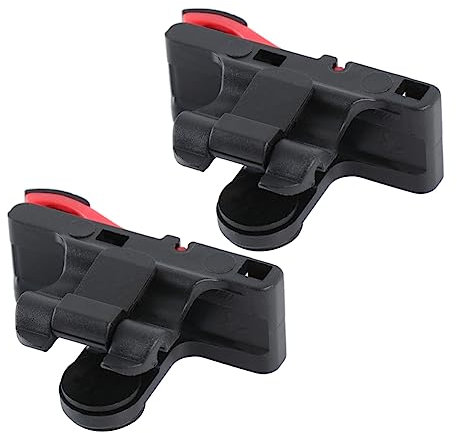 Veemoon Hühnerfressendes Artefakt Gamecontroller Mit Schnelltasten Kupferinduktions Shooter Hilfstool Für Handy Fps Spiele Verstellbarer Clip Schwarz Rot