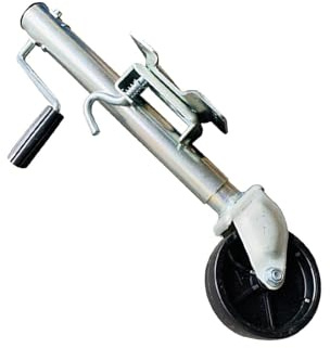 QICBYING Trailer Jack Wheel - Heavy Duty Marine Swivel Trailer Jack, Boat Trailer Jack, Bolt-On Trailer Jockey Wheel, 15cm Trailer Wheels, Vertical Load 540kg, 29cm Lift/for Trailer/Caravans/Trailers