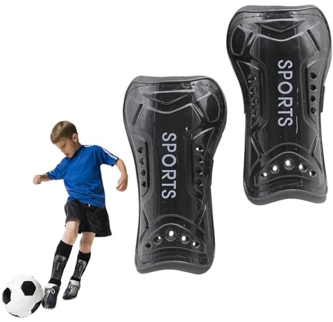 Football Shin Guards - Impact Resistant Protection for Junior Boys and Girls Soccer