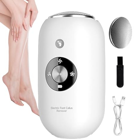Calluses Remover for Feet - Rechargeable Pedicure Tool, Foot Scraper | Waterproof Grinder for Dead Skin Removal, Professional Foot Care Device for Travel, Dry Hard Skin Repair and Smooth Feet