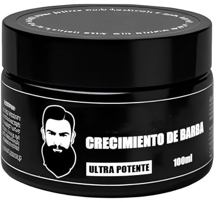 Estimulador de Barba, Bálsamo Extra Fuerte para el Crecimiento de la Barba, Fortalece y Suaviza el Bigote, Cera Hidratante, Fórmula Ligera y No Grasa, Apto para Hombres, 100 ml / 3.5 oz