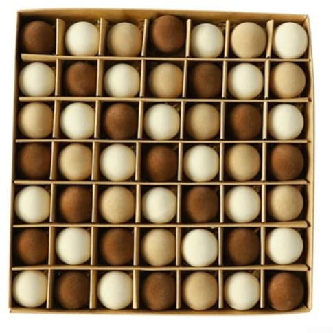 49 Stück Mini-Weihnachtskugeln aus Samt, Weihnachtsdekoration zum Aufhängen, für Zuhause, Büros, Schulen oder Außenbereiche, festliche Ornament-Kugeln (braun)