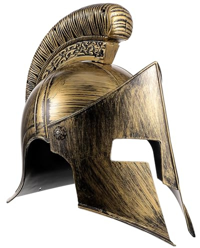 Ipetboom Casco Resistente a Daños la Roma de Soldado para Cosplay Diseño Único y Forro Cómodo Adecuado para Fiestas Temáticas y Disfraces Militares