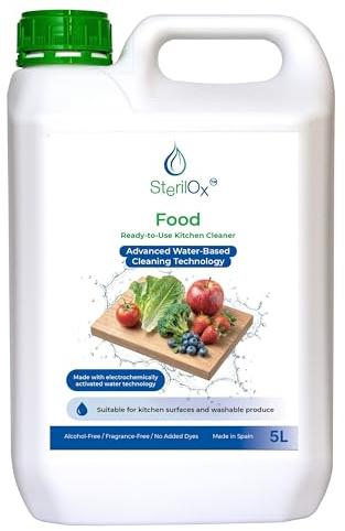 SterilOx FOOD — Limpiador multiusos para la cocina — 5 l — Sin alcohol