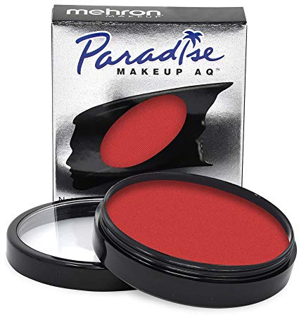 Mehron Makeup Paradise Makeup AQ Face and Body Paint Pro Size | Perfect for Special FX, Cosplay, and Halloween | Water Activated Face Paint & Body Paint 1.4 oz (40 g) (Beach Berry)