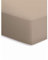 schlafgut Mako-Jersey Basic Spannbetttuch, Baumwolle, Taupe, 200 x 100 cm