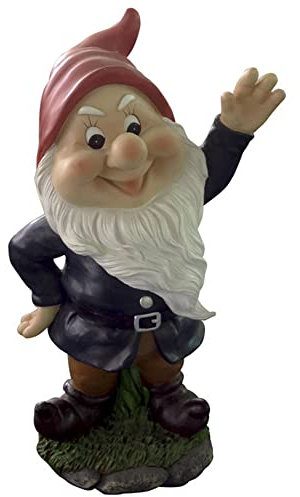 VERDELOOK | Statua Nano da Giardino in Poliresina, Robusta e Durevole nel Tempo, Nano da Giardino per Decorazioni