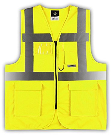 Korntex Executive Warnweste EN ISO 20471, Größe:XL/3XL, Farbe:Signal Yellow