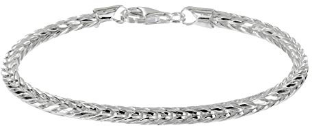 Avesano Königskette Armband Herren 925 Silber 3 mm, Königsarmband Männer, Herrenarmband Länge 23 cm, 102083-023