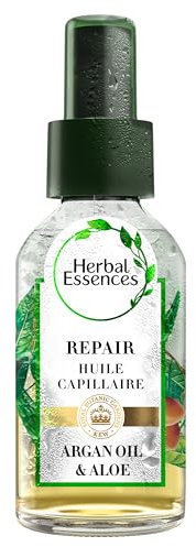 Herbal essences, aceite capilar, aceite de argán y aloe repara y protege el cabello, 100 ml