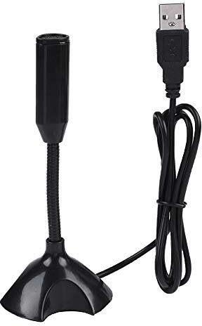 Topiky Mini Microfono, Mini Condensatore USB 2.0 Microfono Supporto da tavolo flessibile Mic per PC Registrazione laptop/Microfono USB/Microfono da riunione