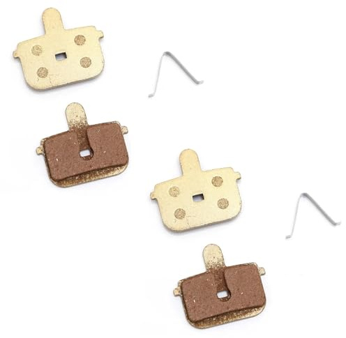 Brake Pads Compatible with Kugoo G Booster Electric Scooter Rectangular Hollow Brake Calipers Semi Metal Cycling Parts 1 Pair (Color : 2 Pair All Metal)